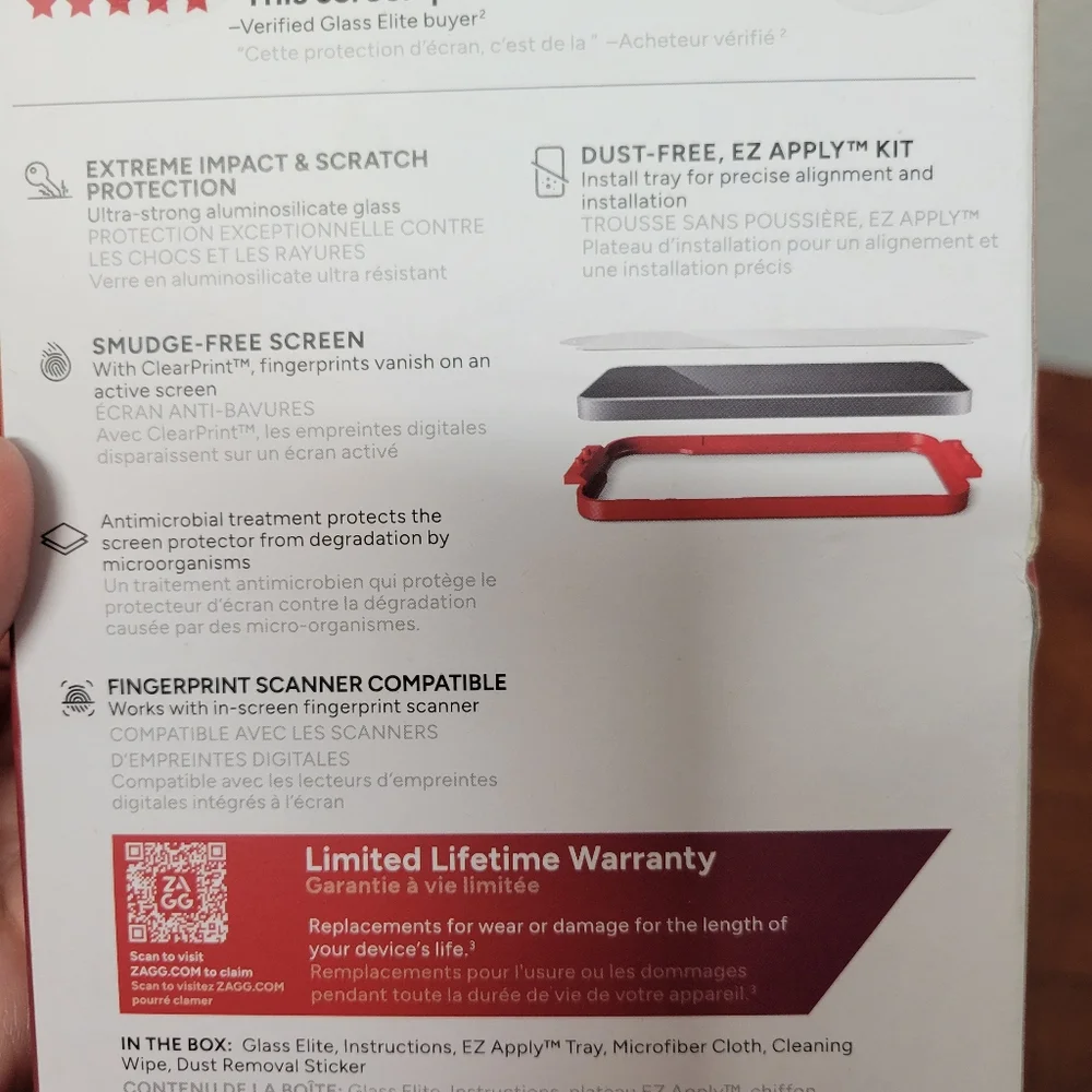 Zagg InvisibleShield Glass Elite Screen Protector for Samsung Galaxy S25 NIB